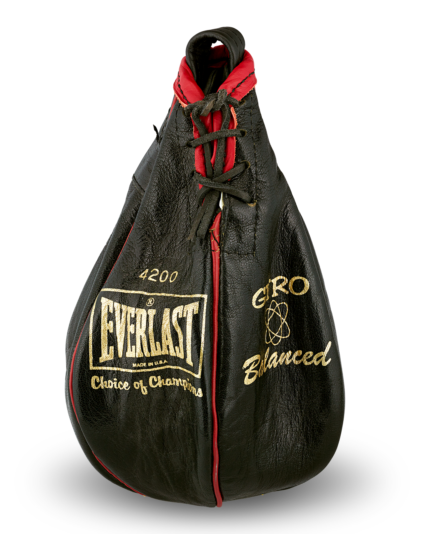 Muhammad Ali Signed Speed Bag, Gift to Sir Elton John