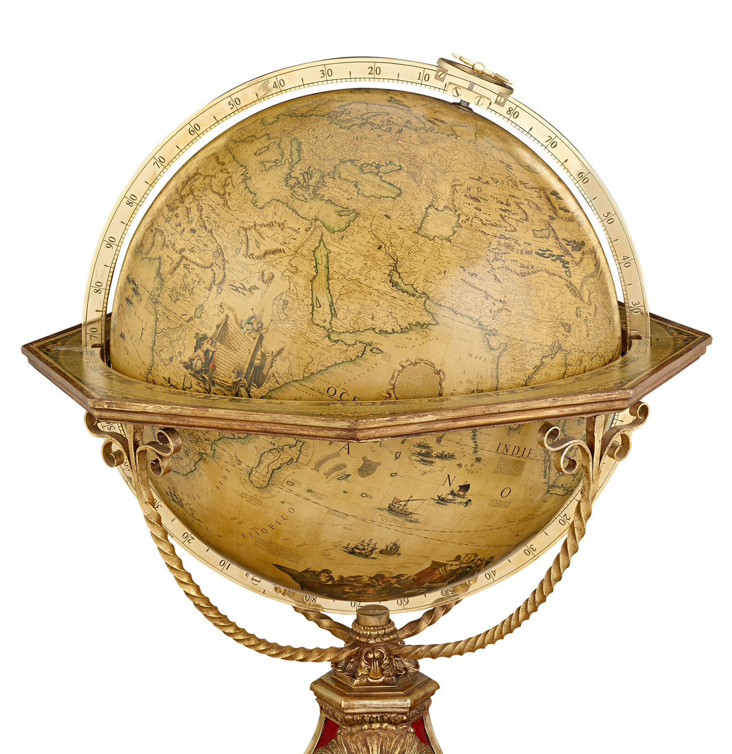 Pair of 32" Terrestrial and Celestial Globes