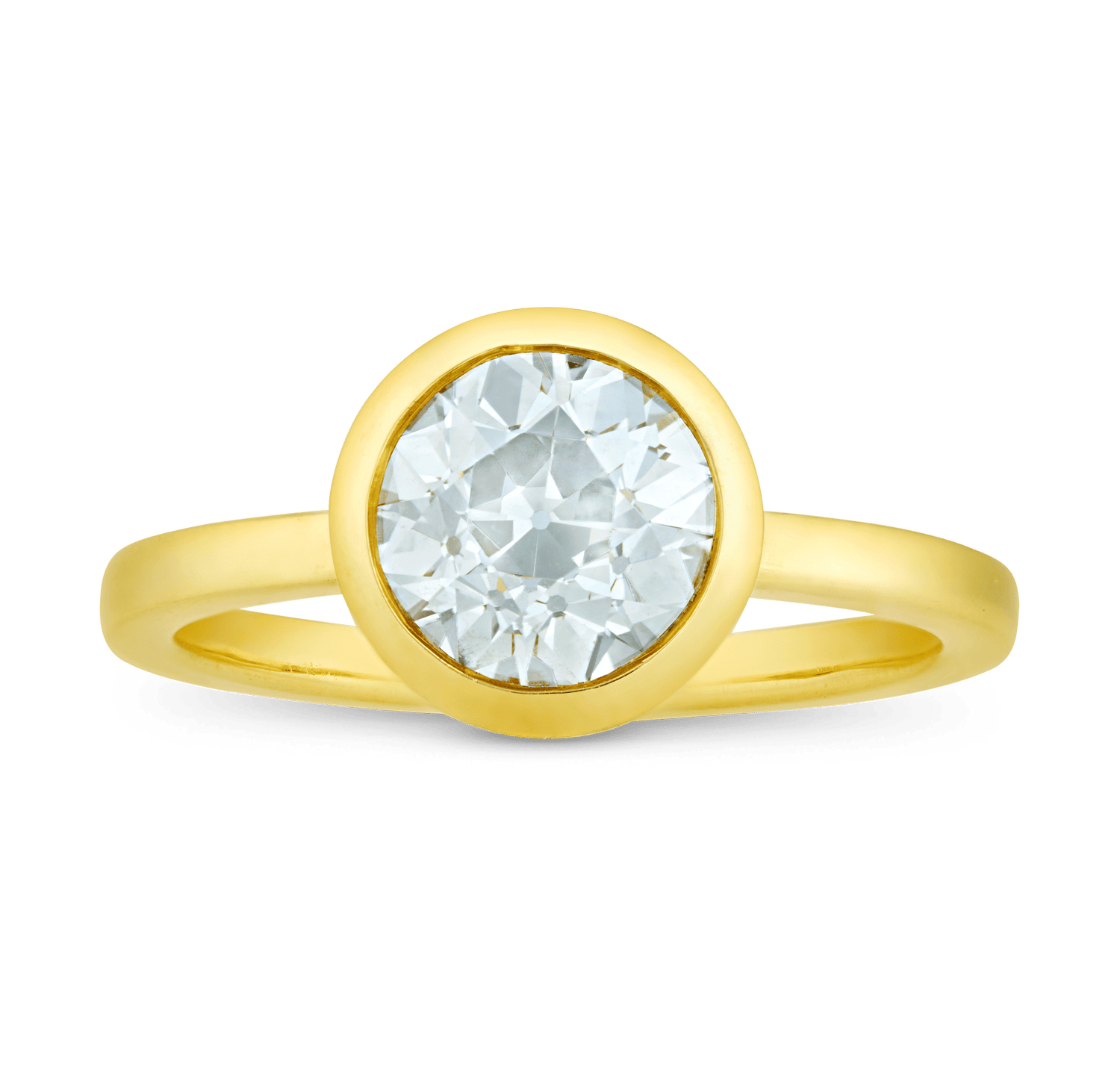 Old European Cut Diamond Ring, 1.57 Carats