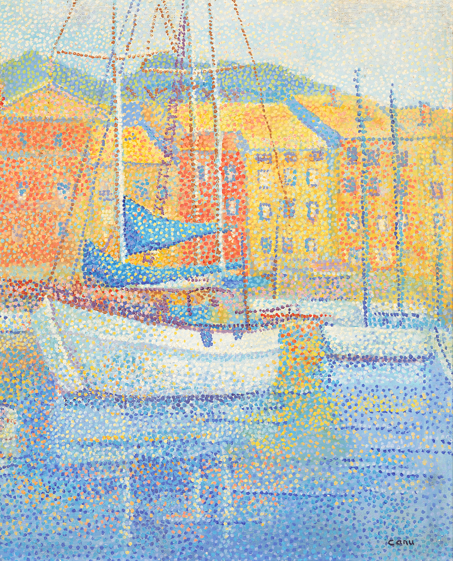 Saint-Tropez, le port by Yvonne Canu