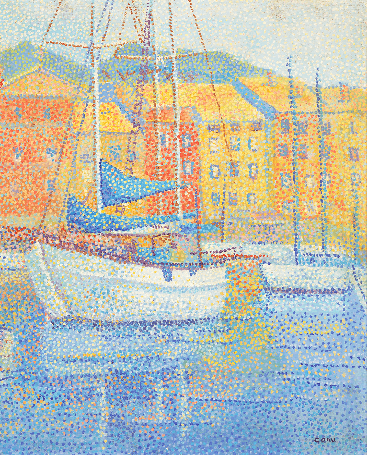 Saint-Tropez, le port by Yvonne Canu