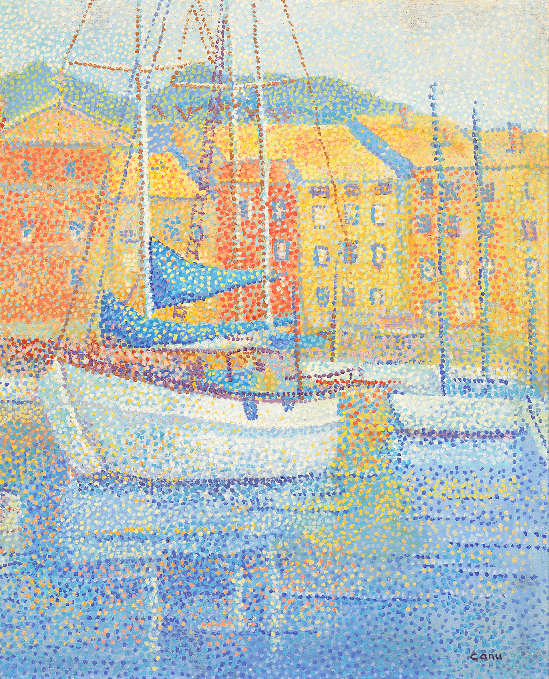 Saint-Tropez, le port by Yvonne Canu