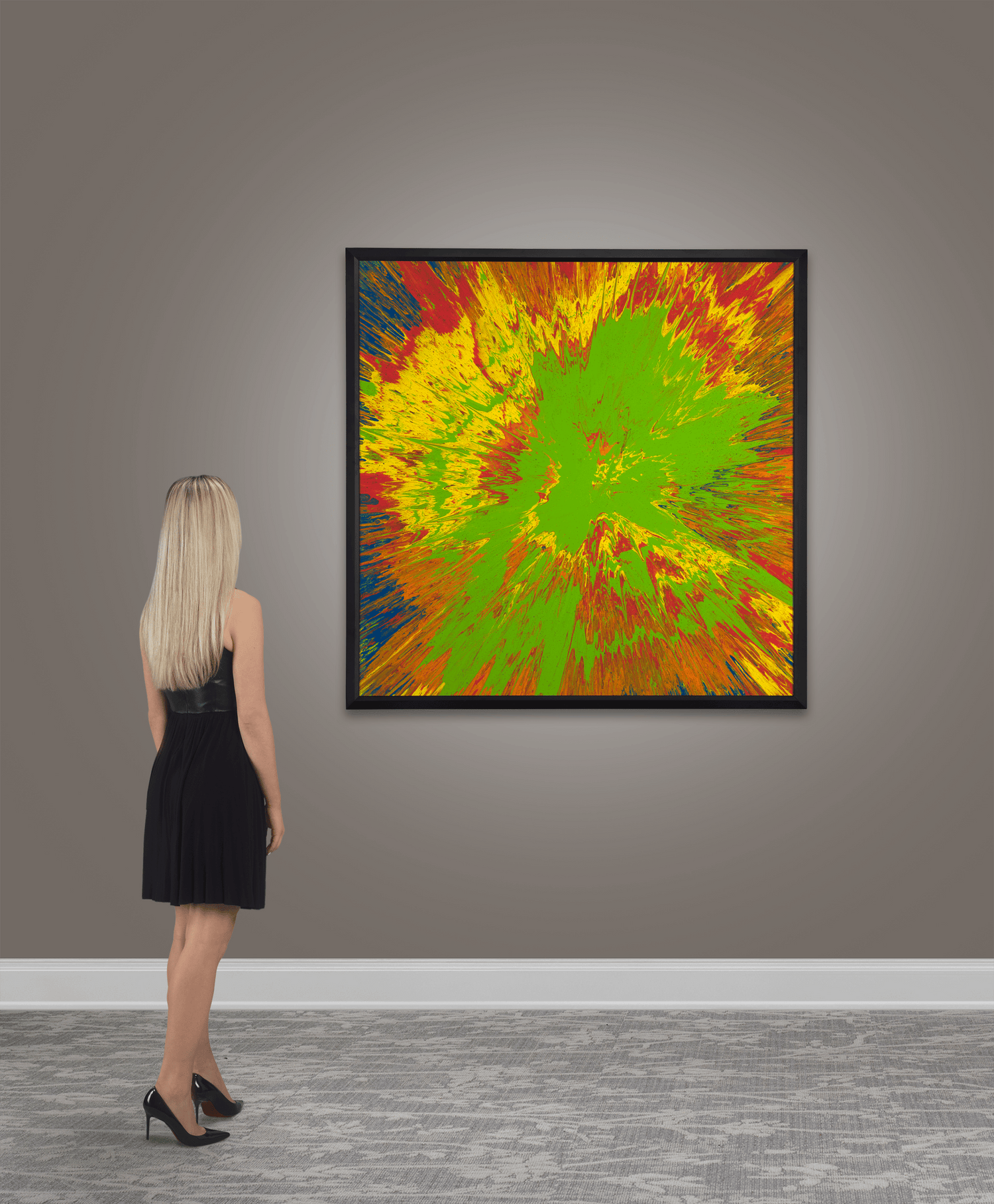 Untitled Spin Painting by Damien Hirst