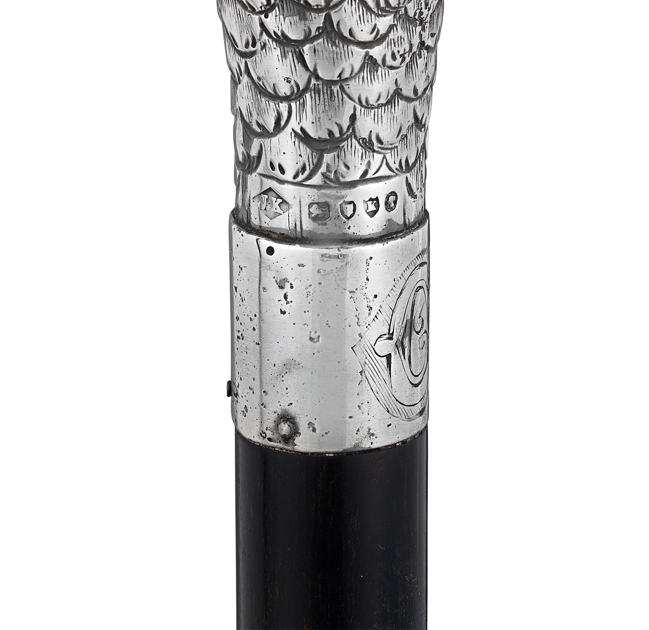 Silver Bird Cigarette Holder Cane