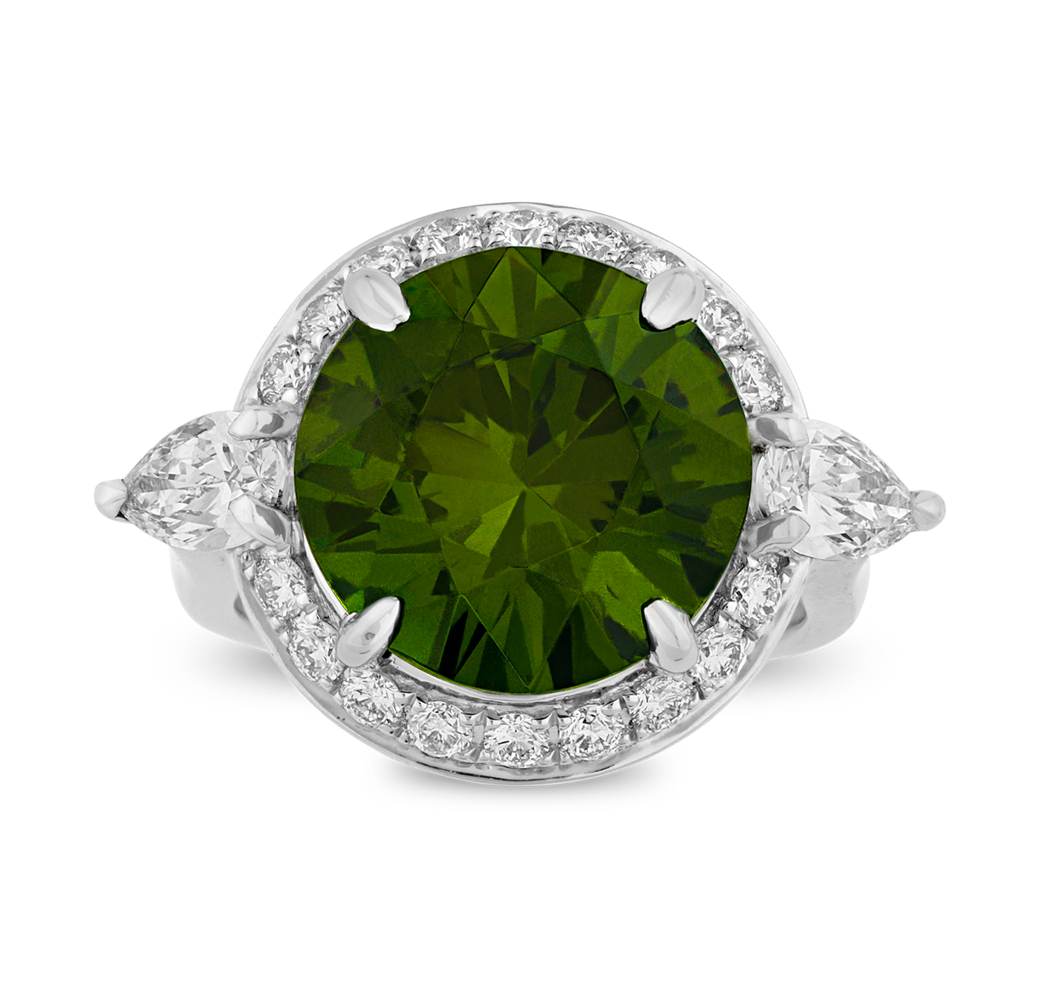 Demantoid Garnet Ring, 9.78 carats