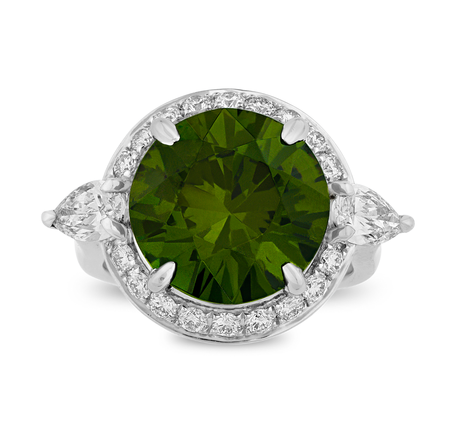 Demantoid Garnet Ring, 9.78 carats