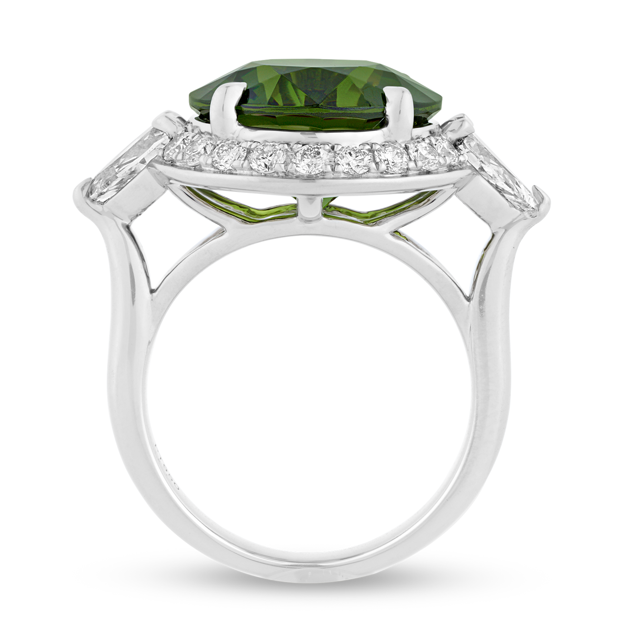 Demantoid Garnet Ring, 9.78 carats