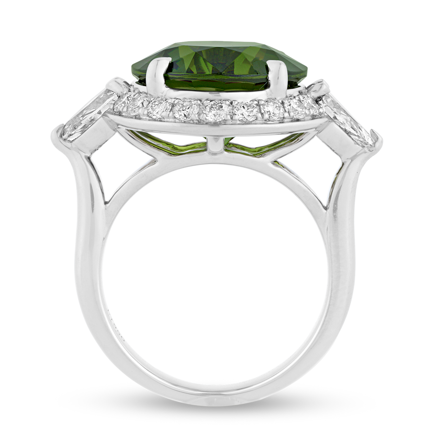 Demantoid Garnet Ring, 9.78 carats