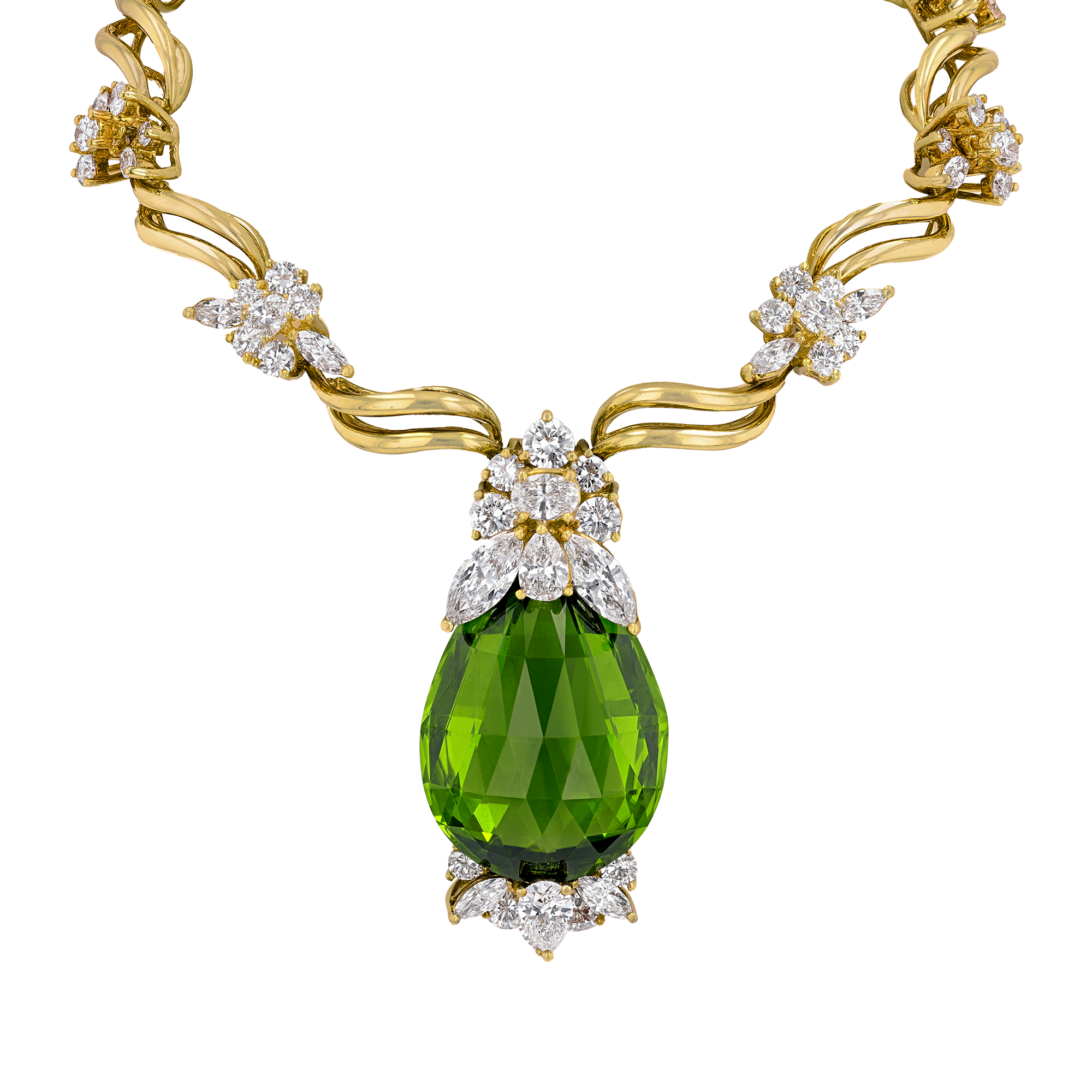 Henry Dunay Peridot Necklace, 48.63 carats