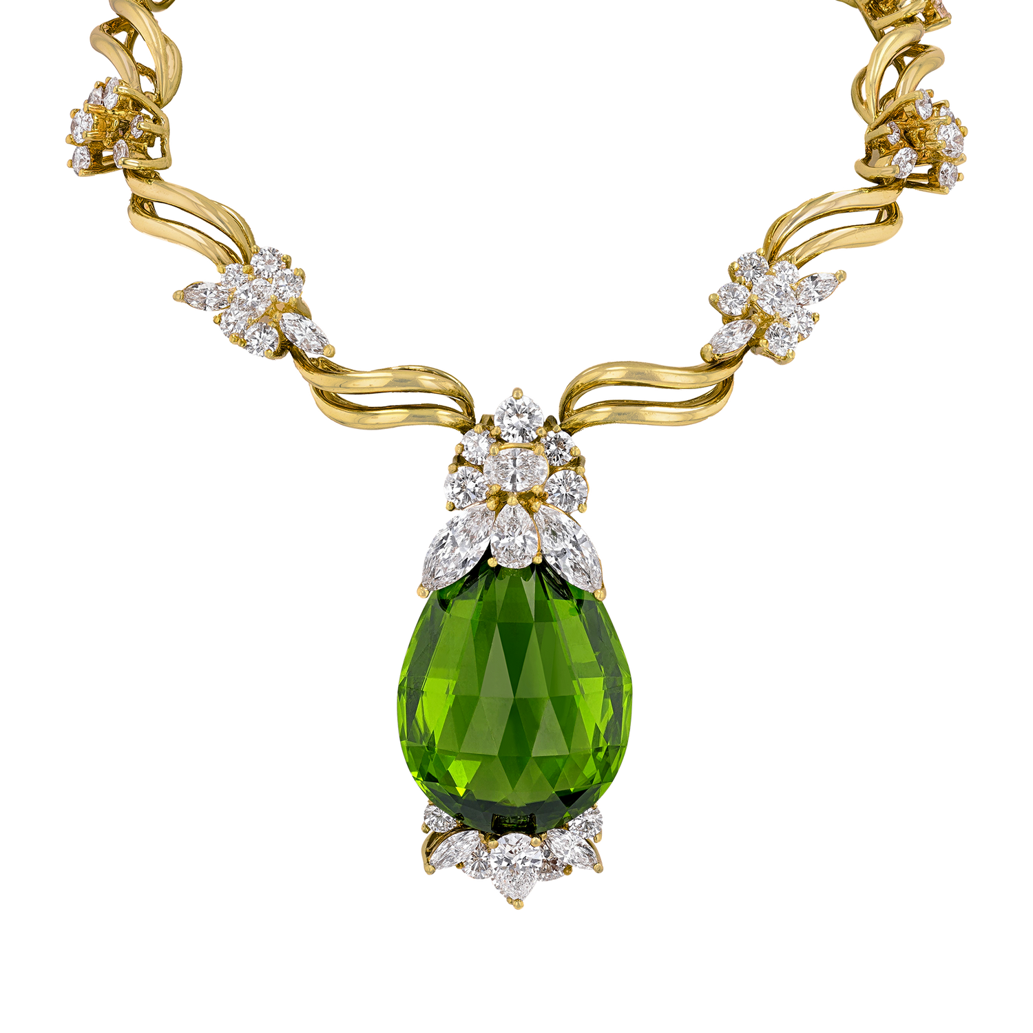 Henry Dunay Peridot Necklace, 48.63 carats