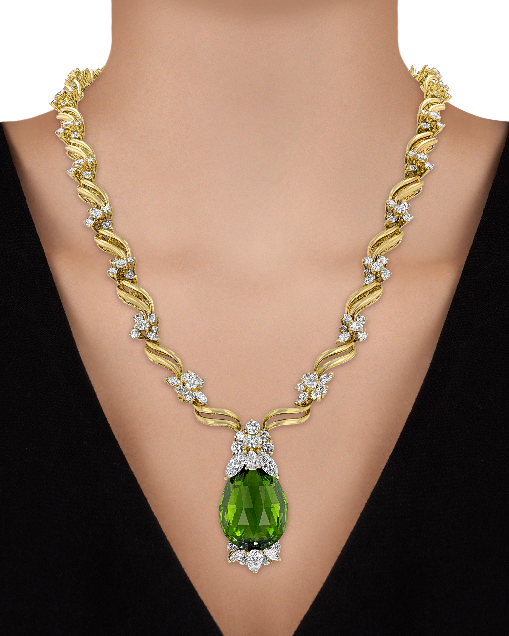 Henry Dunay Peridot Necklace, 48.63 carats