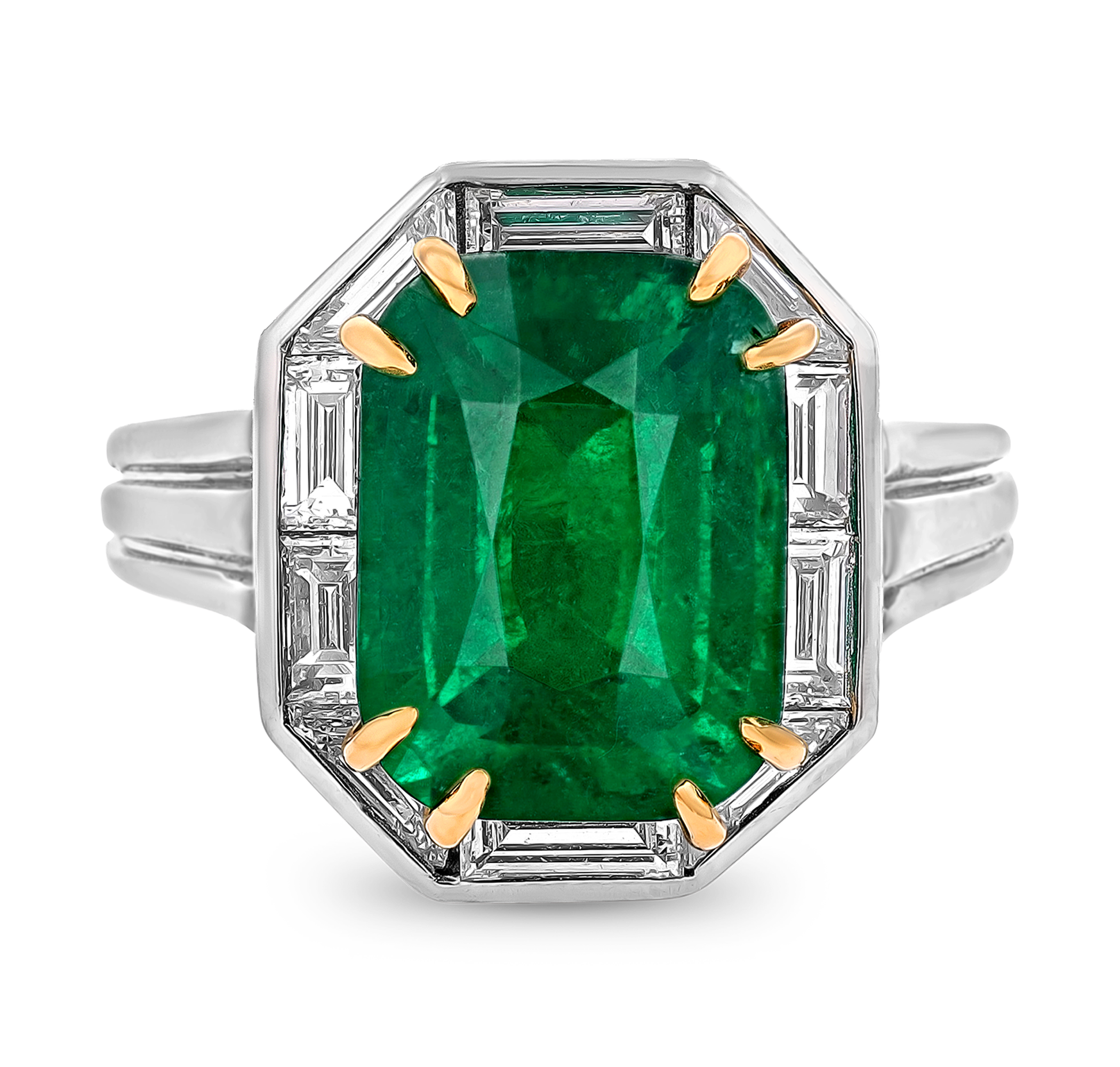 Oscar Heyman Emerald Ring, 5.73 carats