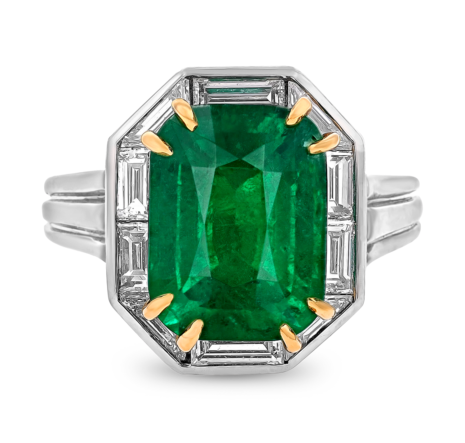 Oscar Heyman Emerald Ring, 5.73 carats