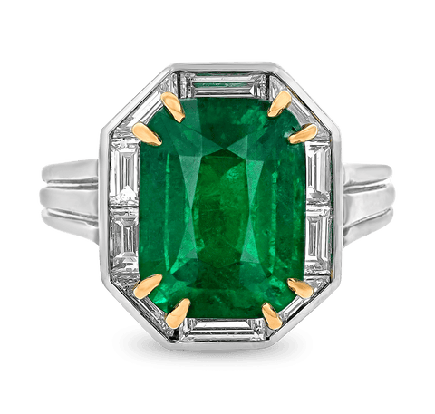 Oscar Heyman Emerald Ring, 5.73 carats