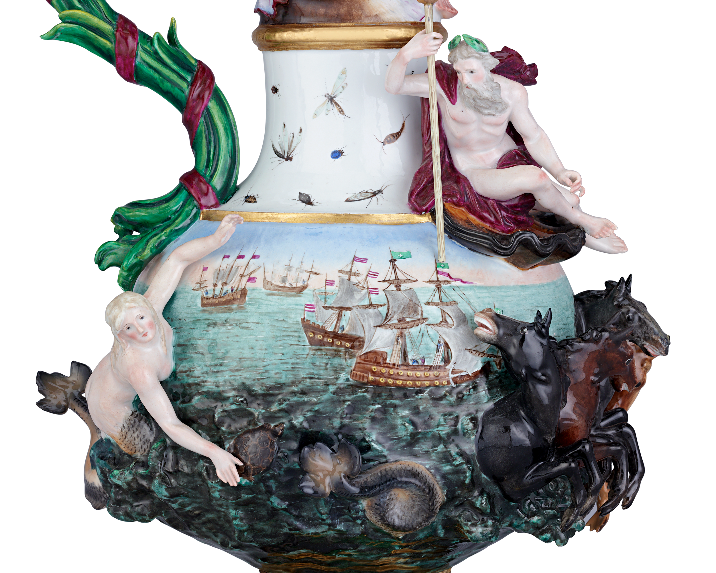 Meissen Four Elements Porcelain Ewers