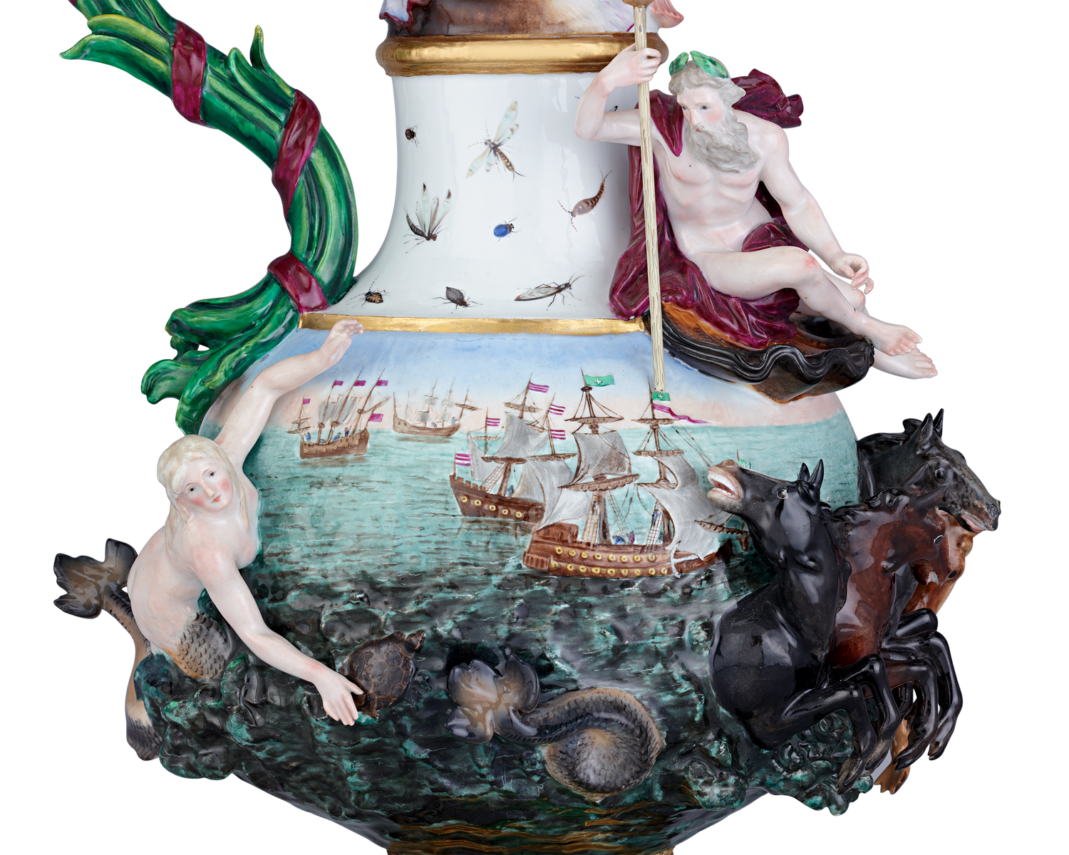 Meissen Four Elements Porcelain Ewers