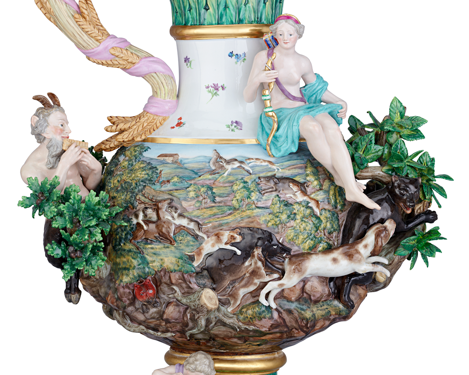 Meissen Four Elements Porcelain Ewers