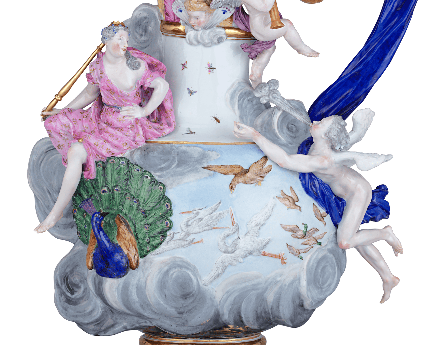 Meissen Four Elements Porcelain Ewers