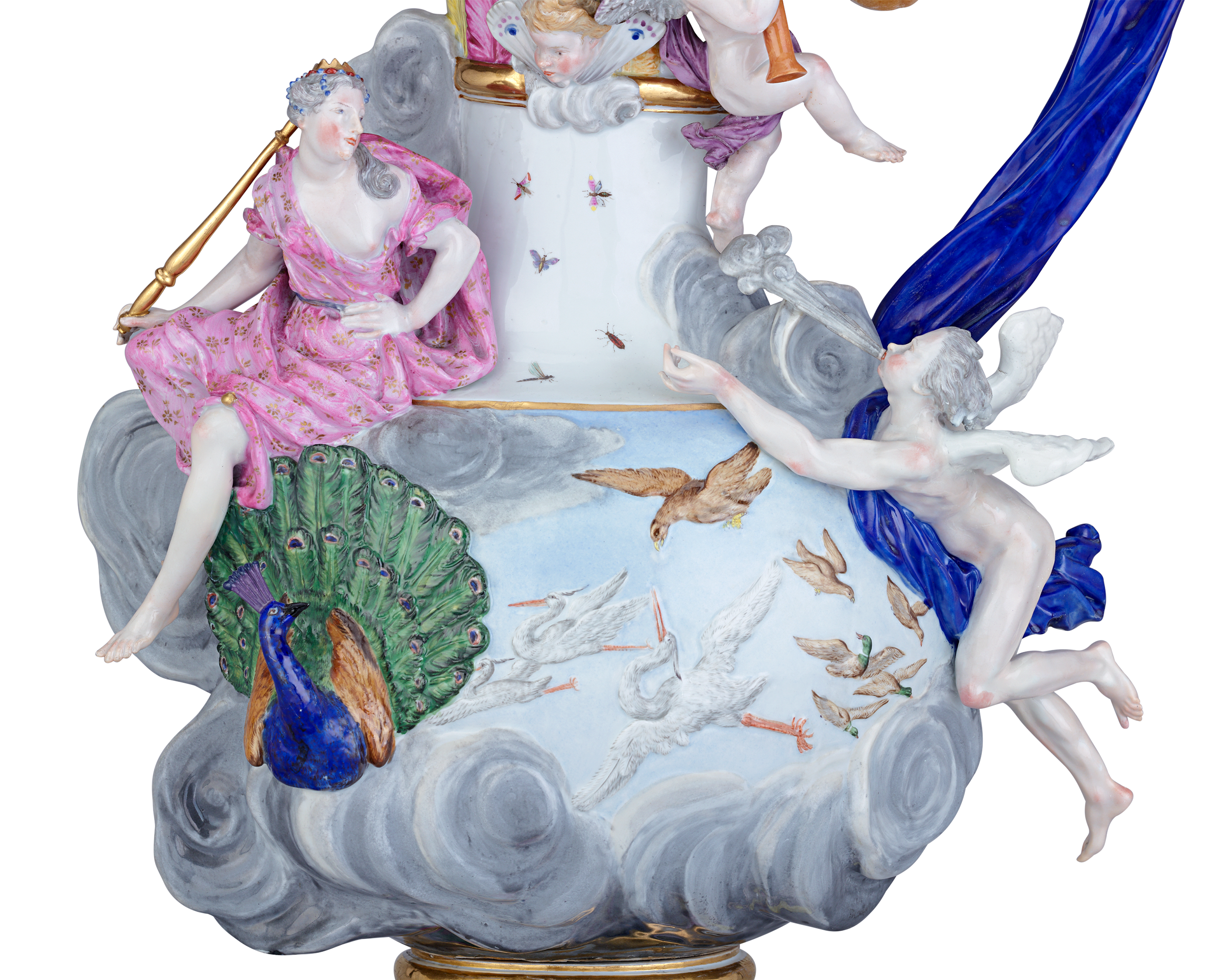 Meissen Four Elements Porcelain Ewers