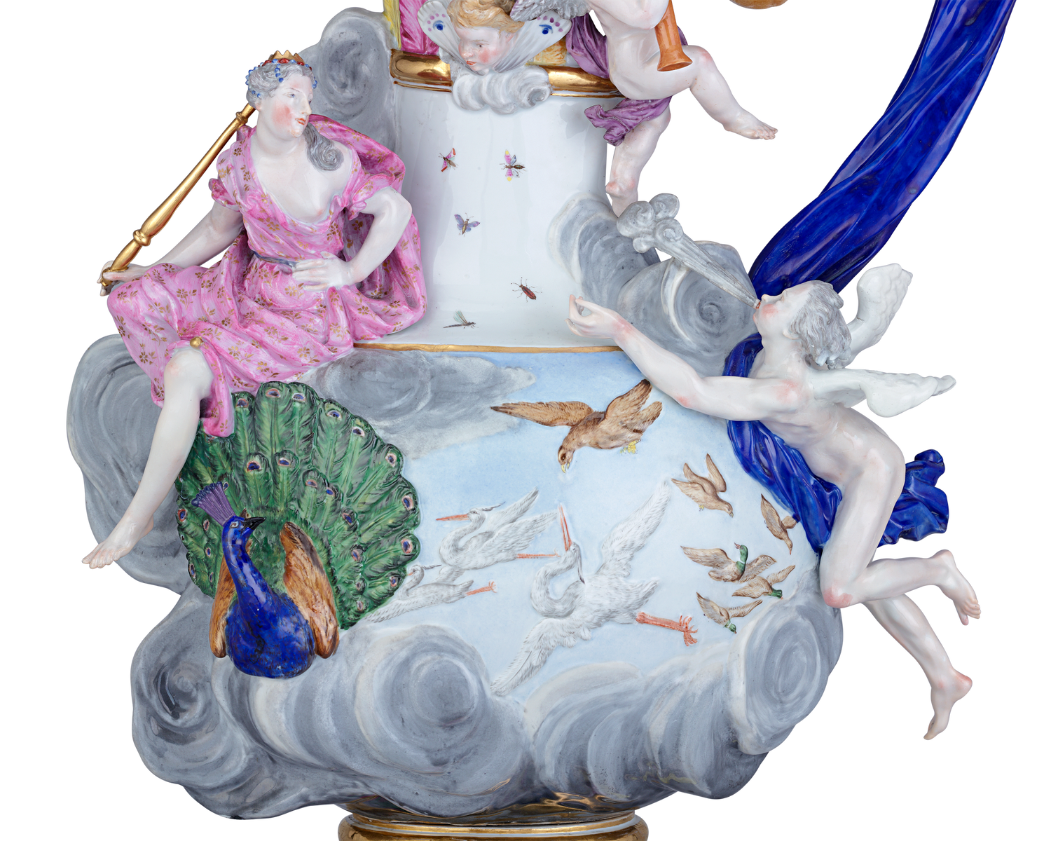 Meissen Four Elements Porcelain Ewers