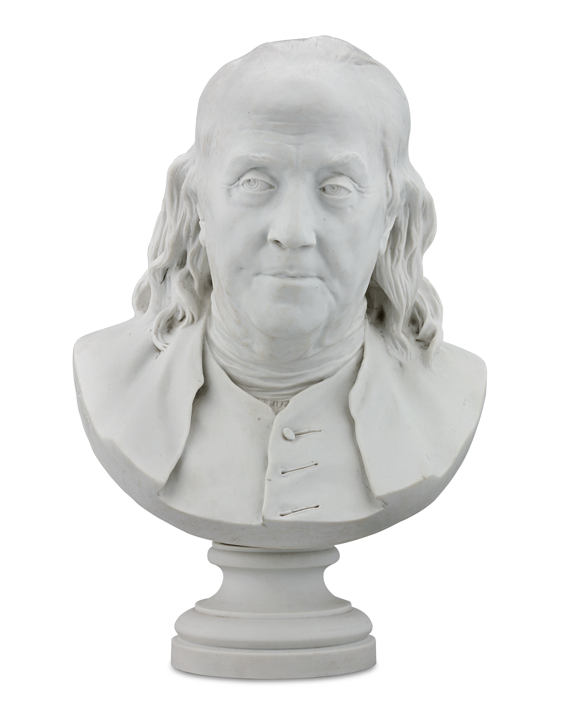 Sèvres Bust of Benjamin Franklin after Jean-Antoine Houdon