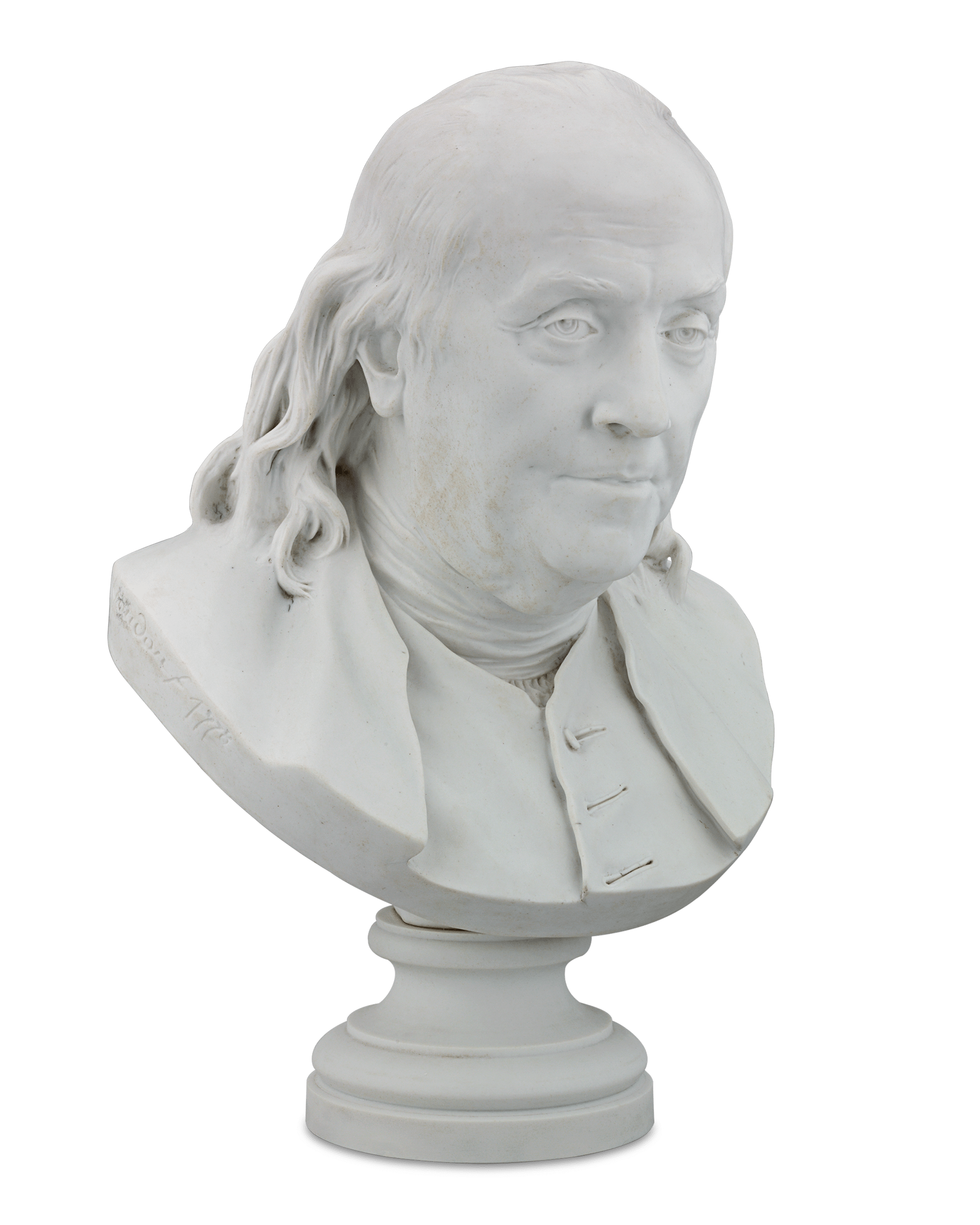 Sèvres Bust of Benjamin Franklin after Jean-Antoine Houdon