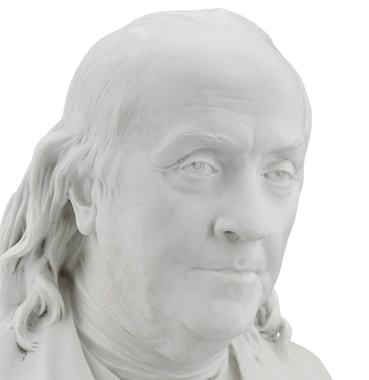 Sèvres Bust of Benjamin Franklin after Jean-Antoine Houdon