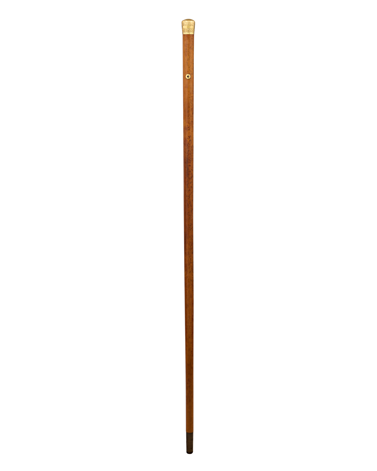 Gilt Knob Wooden Cane