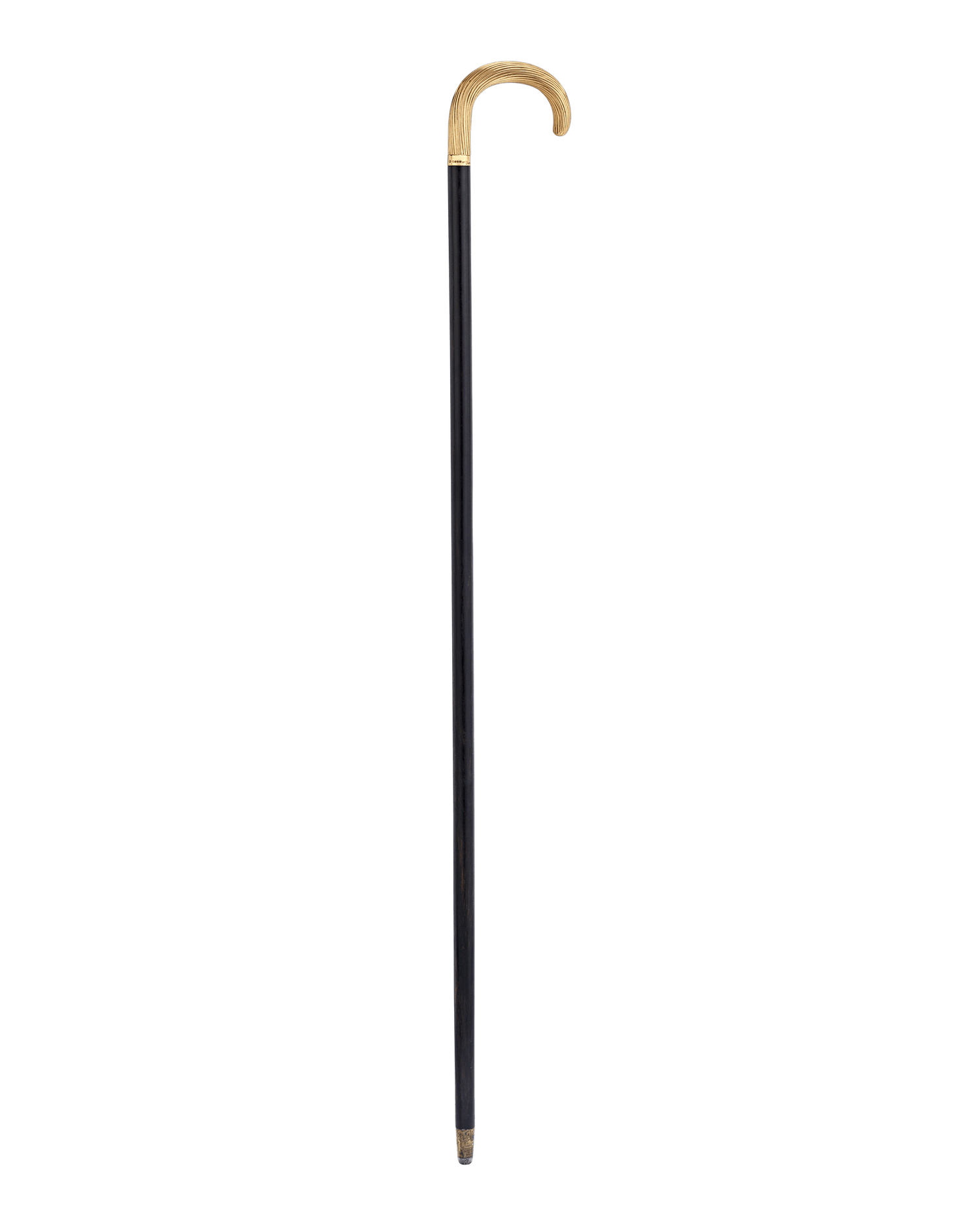 Silver-Gilt Crook Cane by Brigg