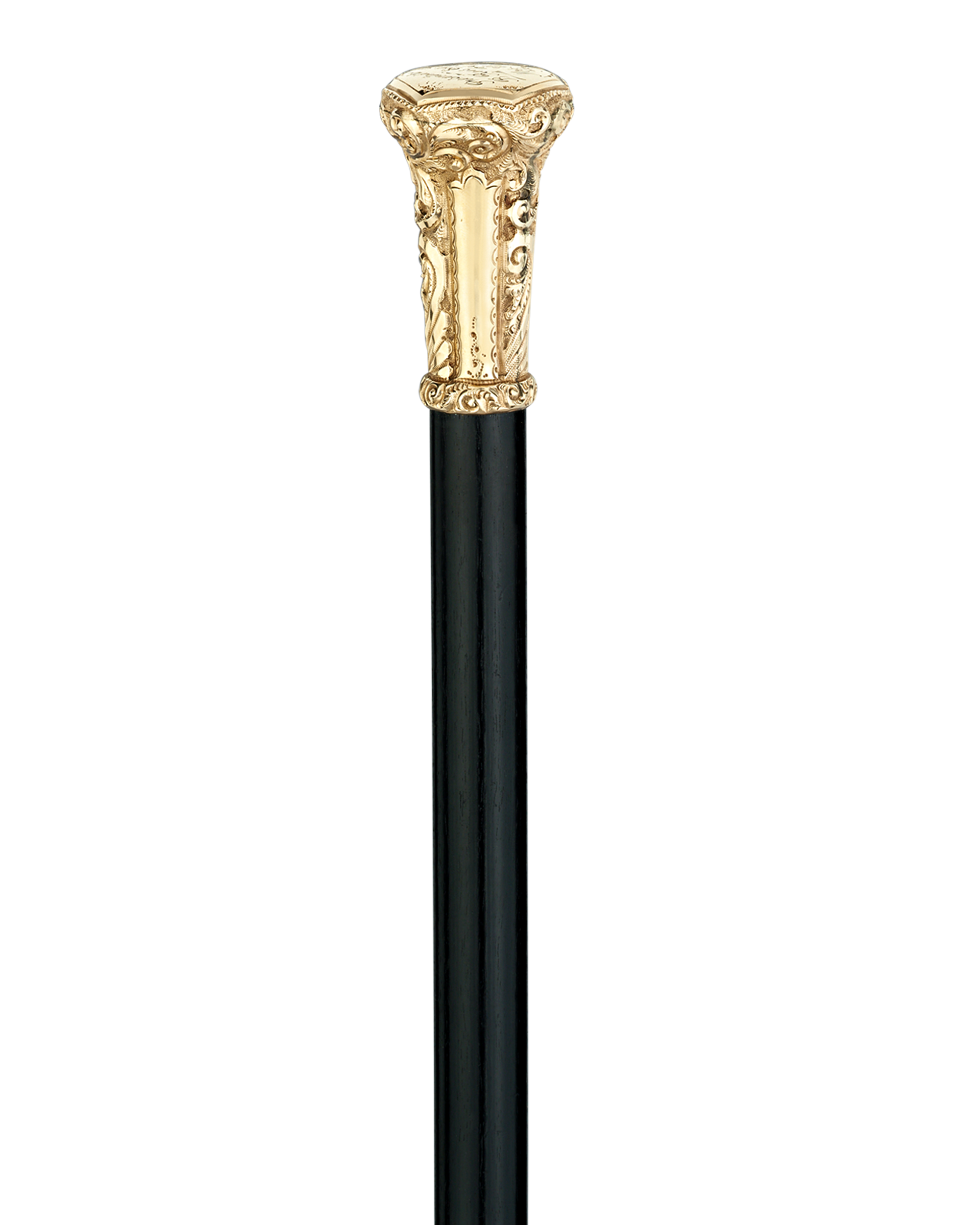 Gold Knob Presentation Cane