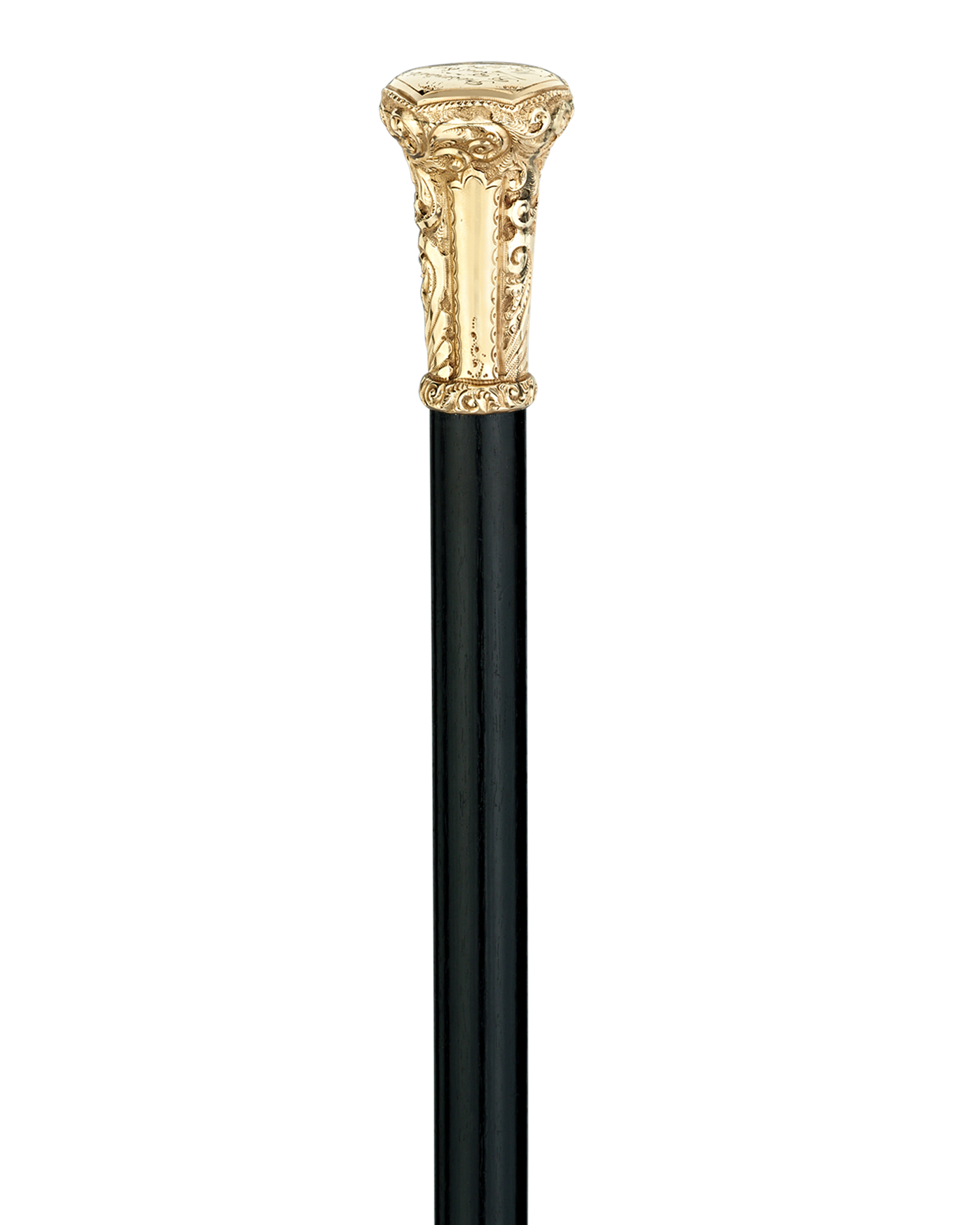 Gold Knob Presentation Cane