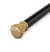 Ebonized Wood Gold-Knob Presentation Cane