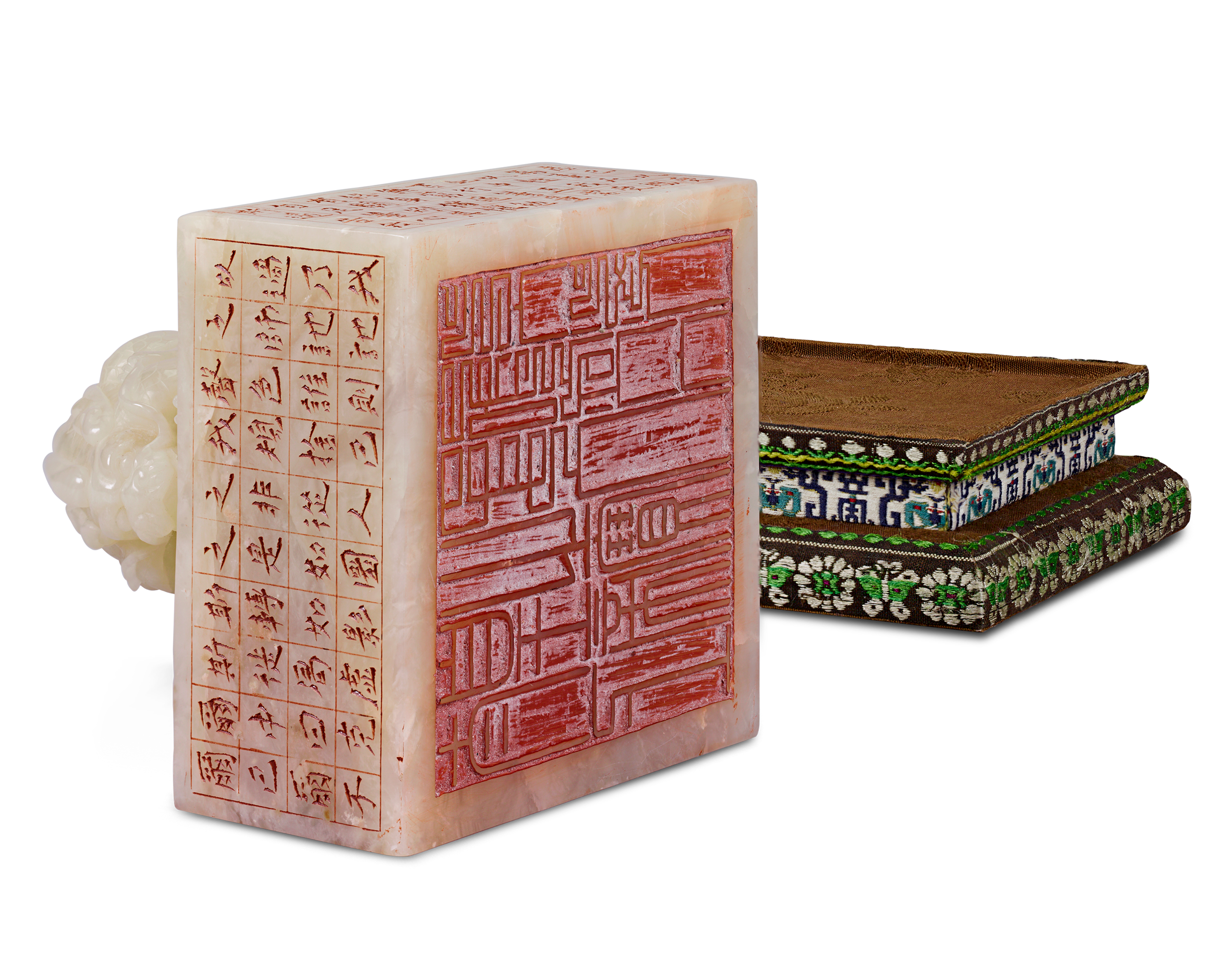 Shoushan White Jade Seal from Hotan