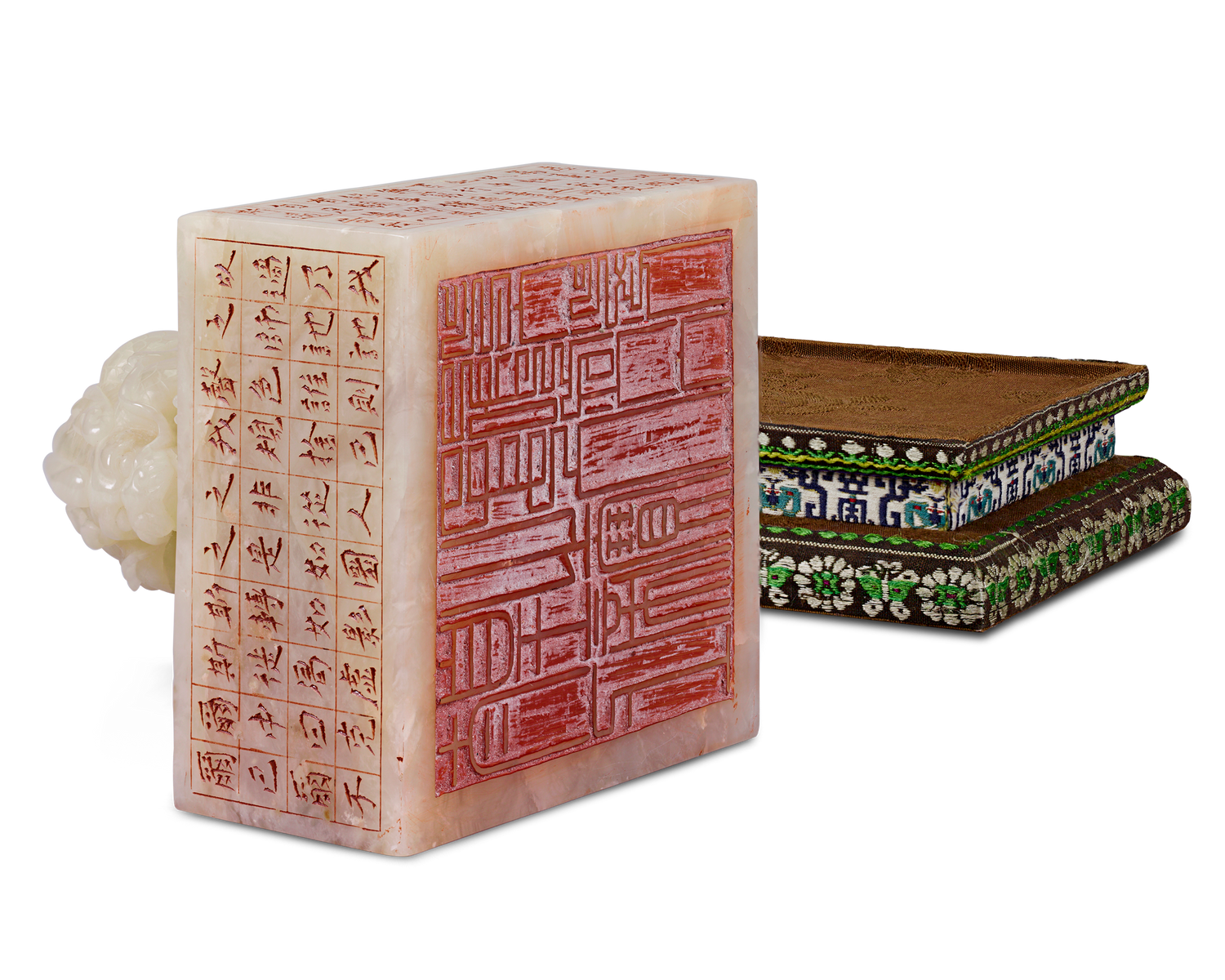 Shoushan White Jade Seal from Hotan