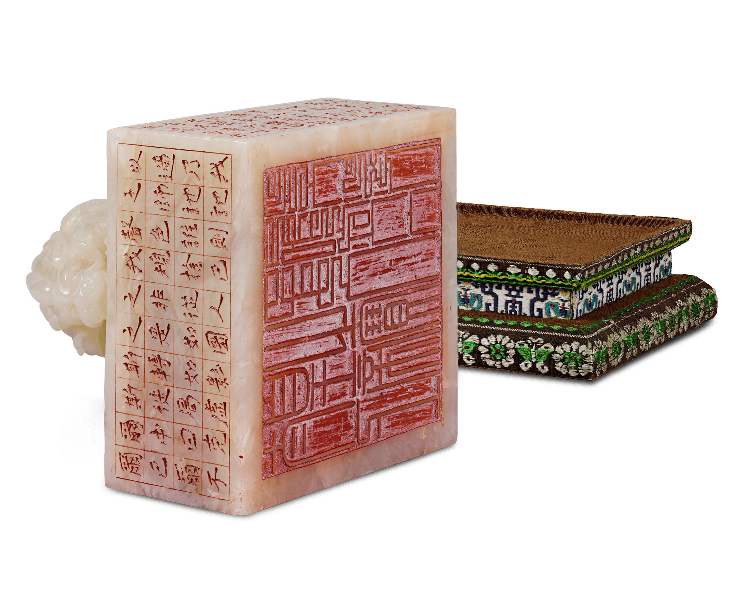 Shoushan White Jade Seal from Hotan