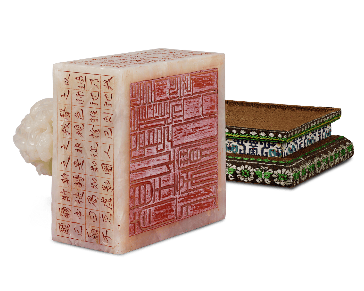 Shoushan White Jade Seal from Hotan