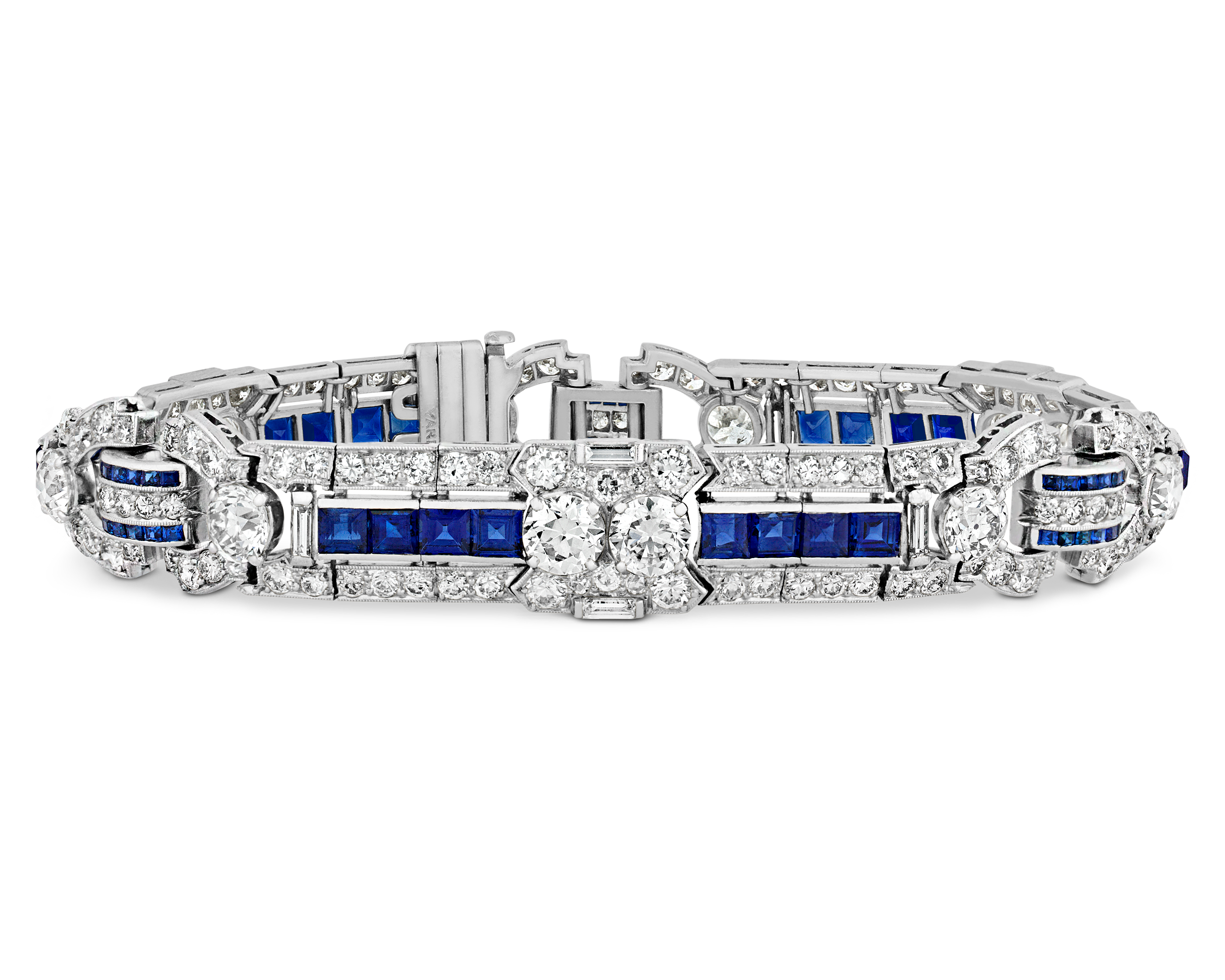 Raymond Yard Diamond and Sapphire Bracelet