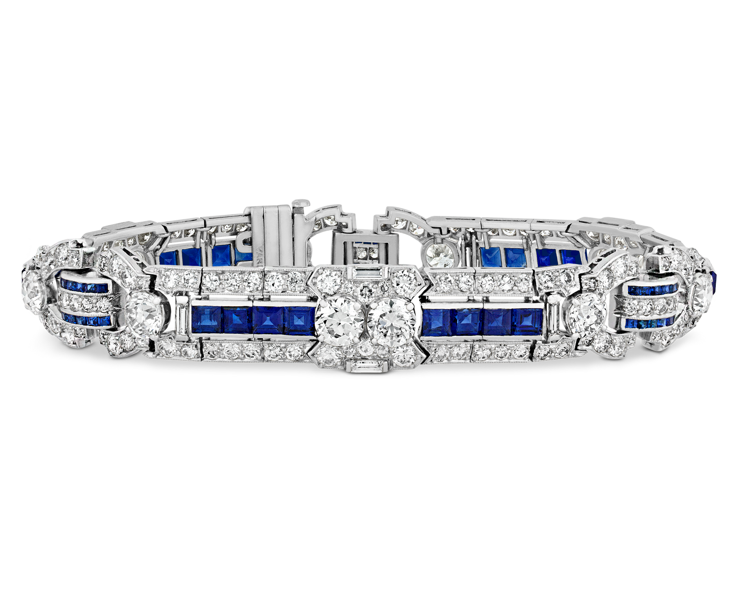 Raymond Yard Diamond and Sapphire Bracelet