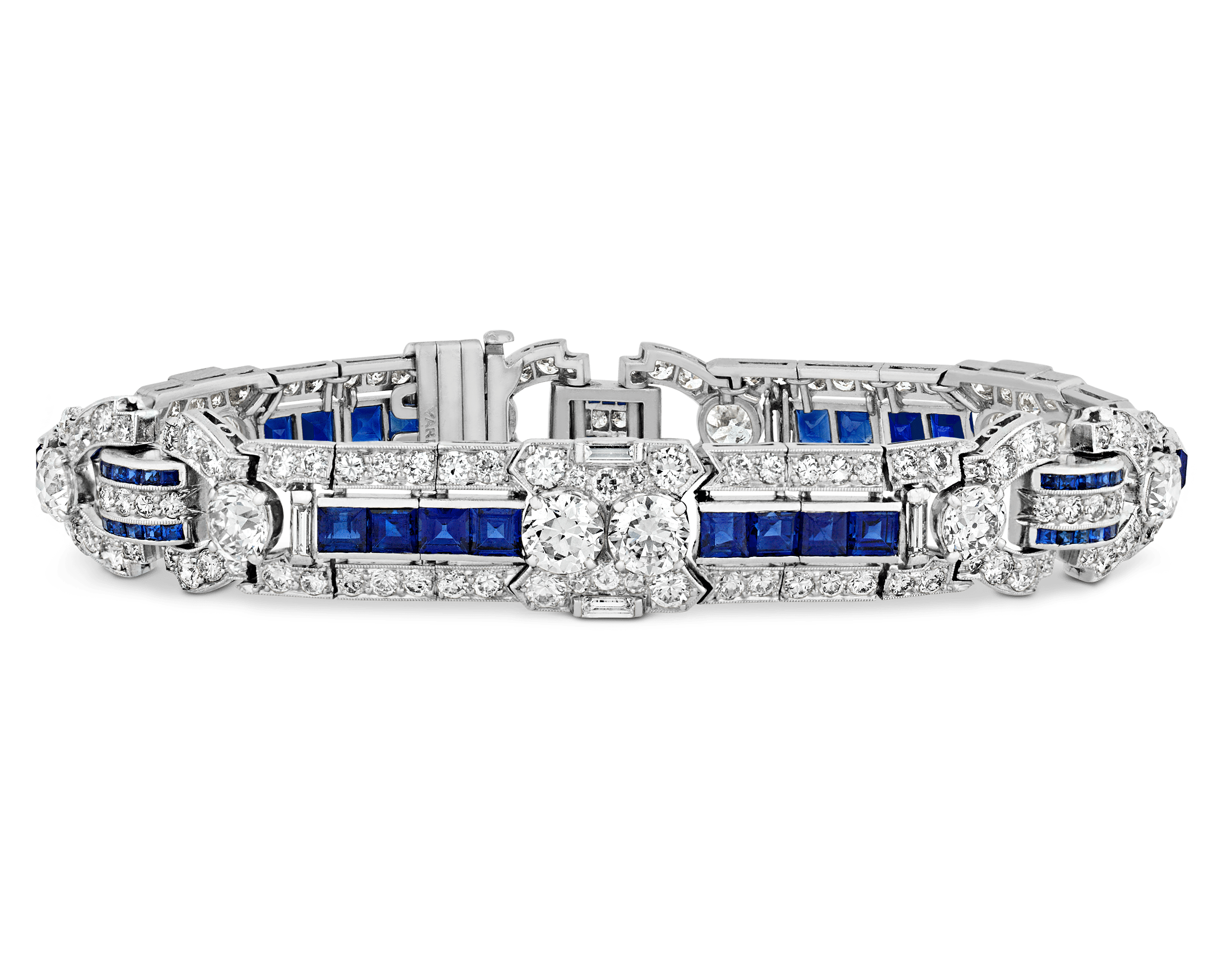 Raymond Yard Diamond and Sapphire Bracelet