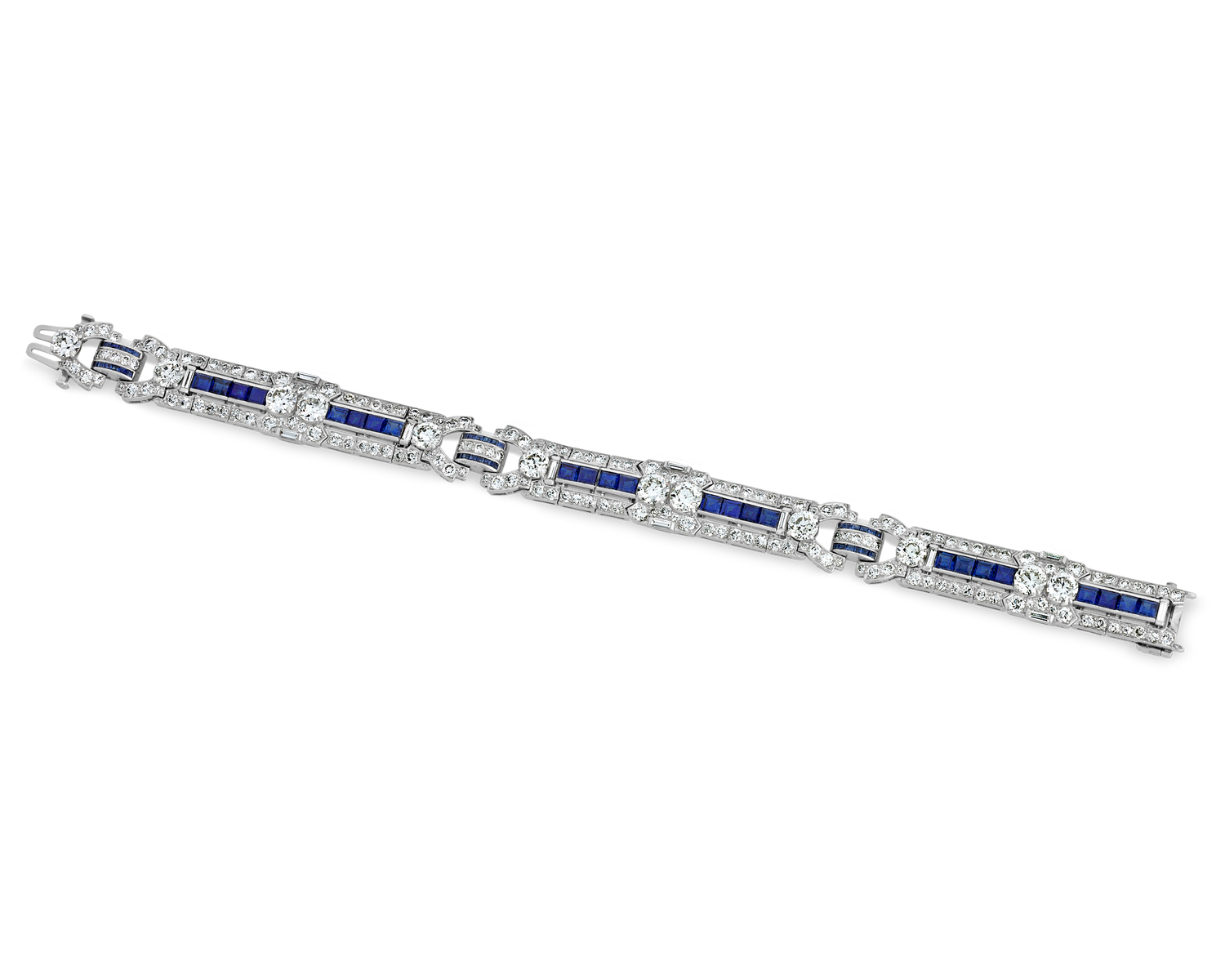 Raymond Yard Diamond and Sapphire Bracelet