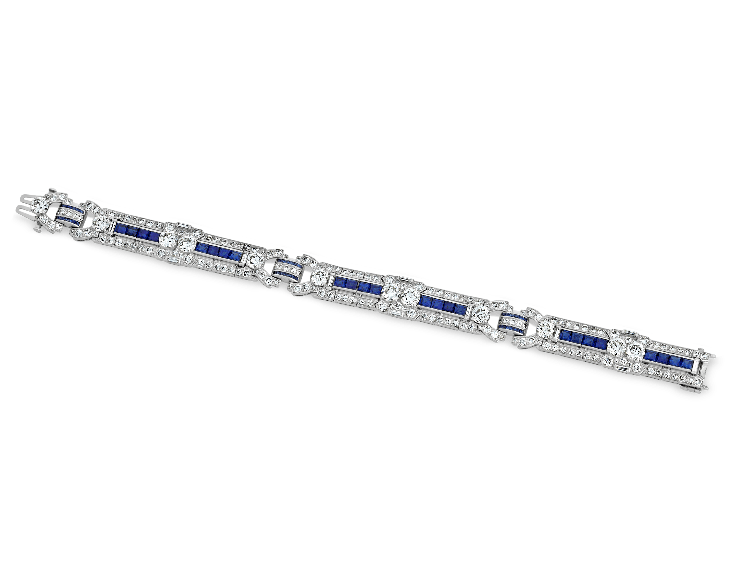 Raymond Yard Diamond and Sapphire Bracelet