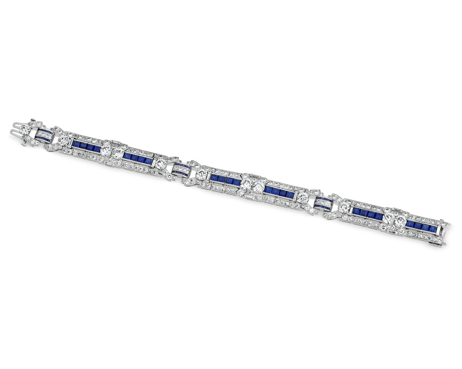 Raymond Yard Diamond and Sapphire Bracelet