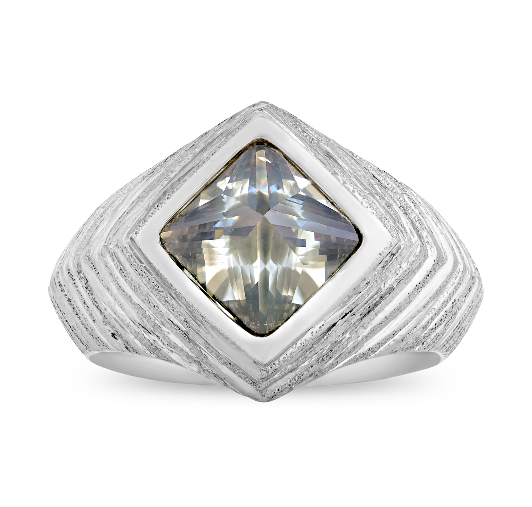 David Yurman Asteriated Pyramid Diamond Ring, 5.21 carats