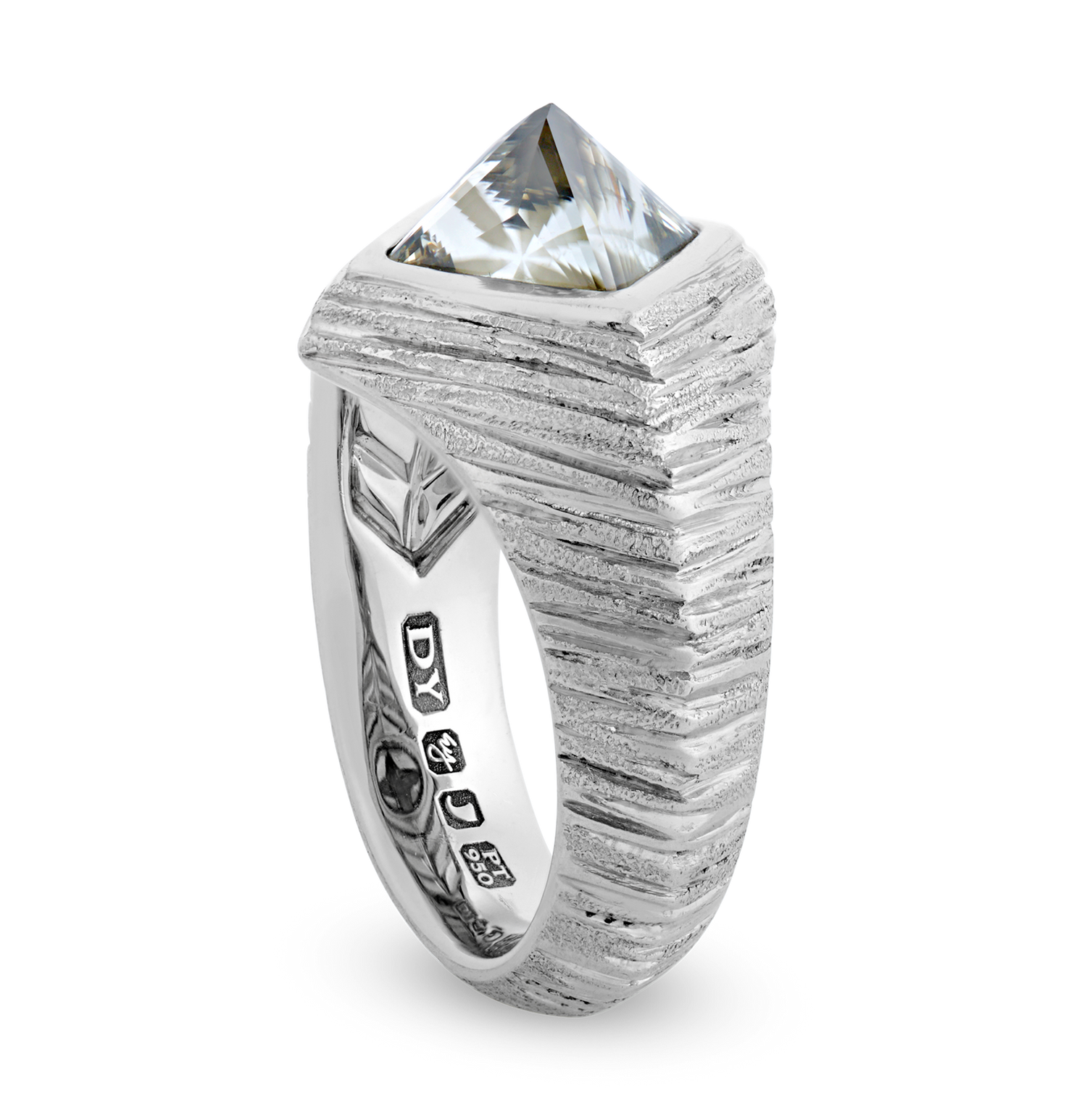 David Yurman Asteriated Pyramid Diamond Ring, 5.21 carats