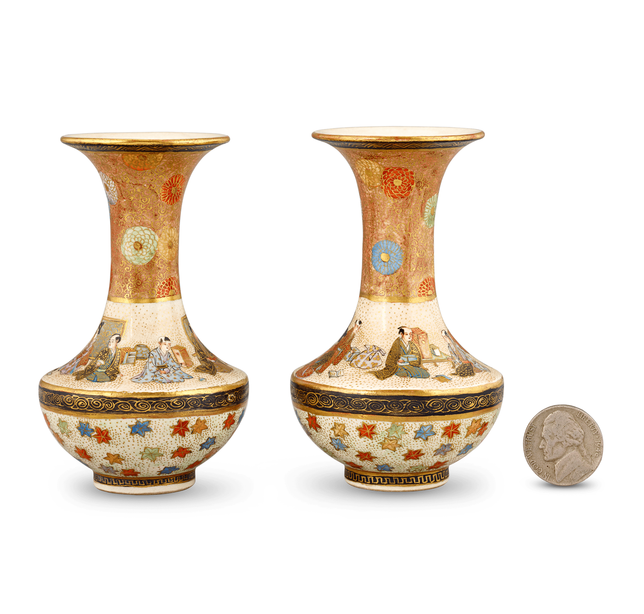 Pair of Satsuma Vases