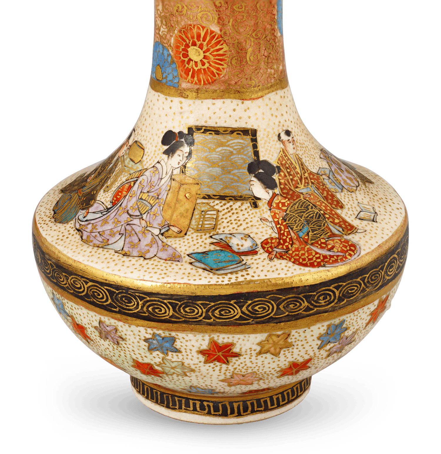 Pair of Satsuma Vases