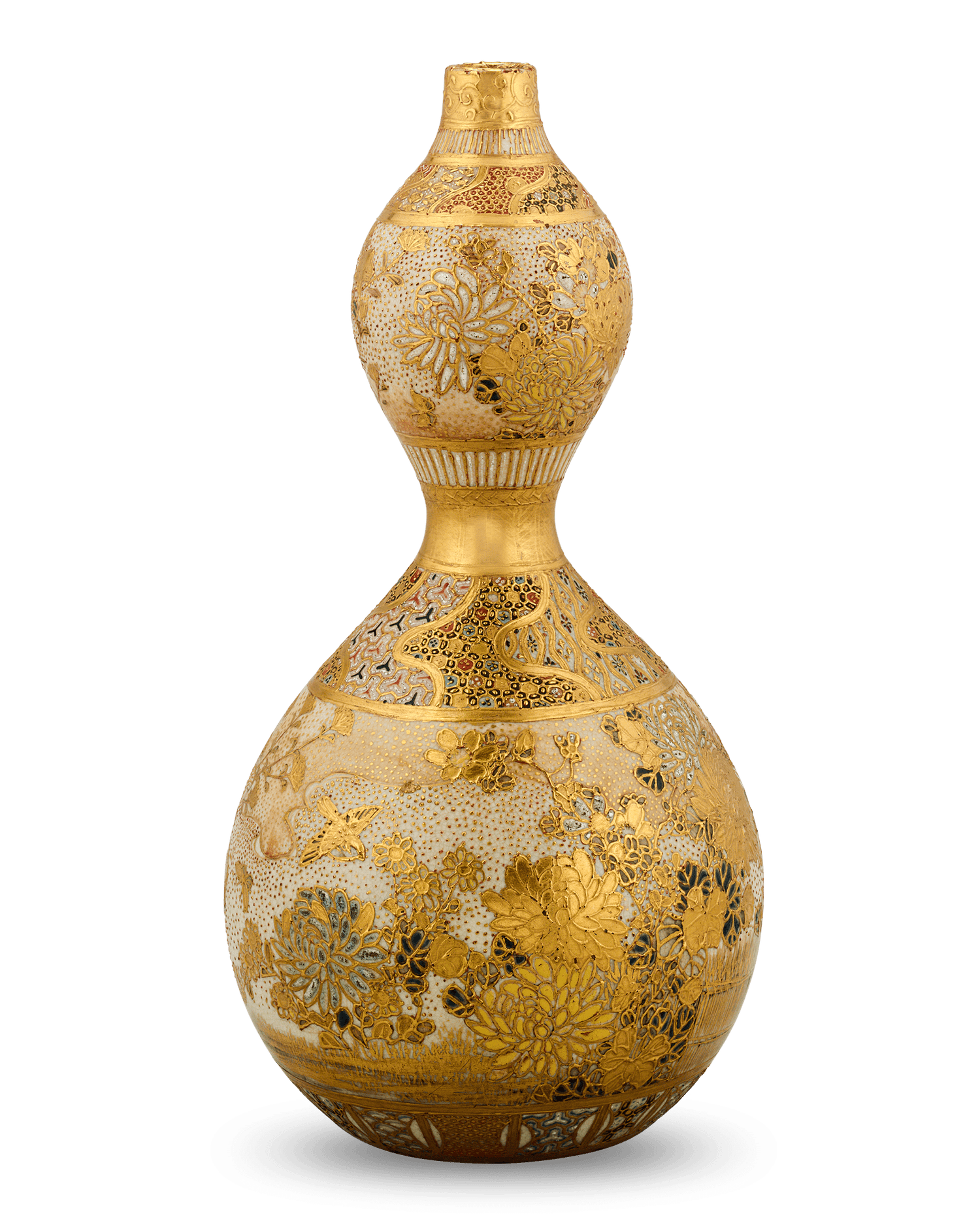 Double Gourd Satsuma Vase