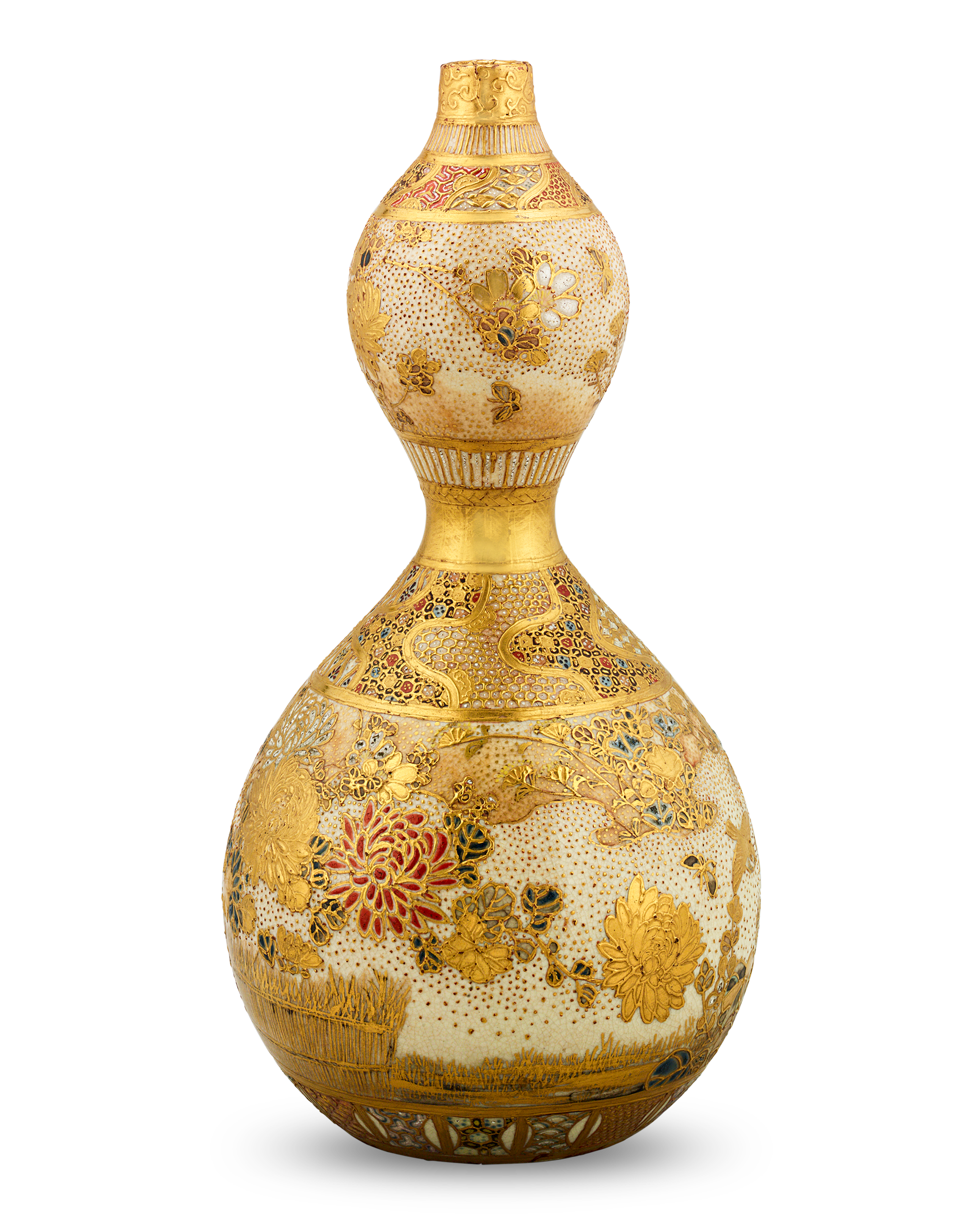 Double Gourd Satsuma Vase