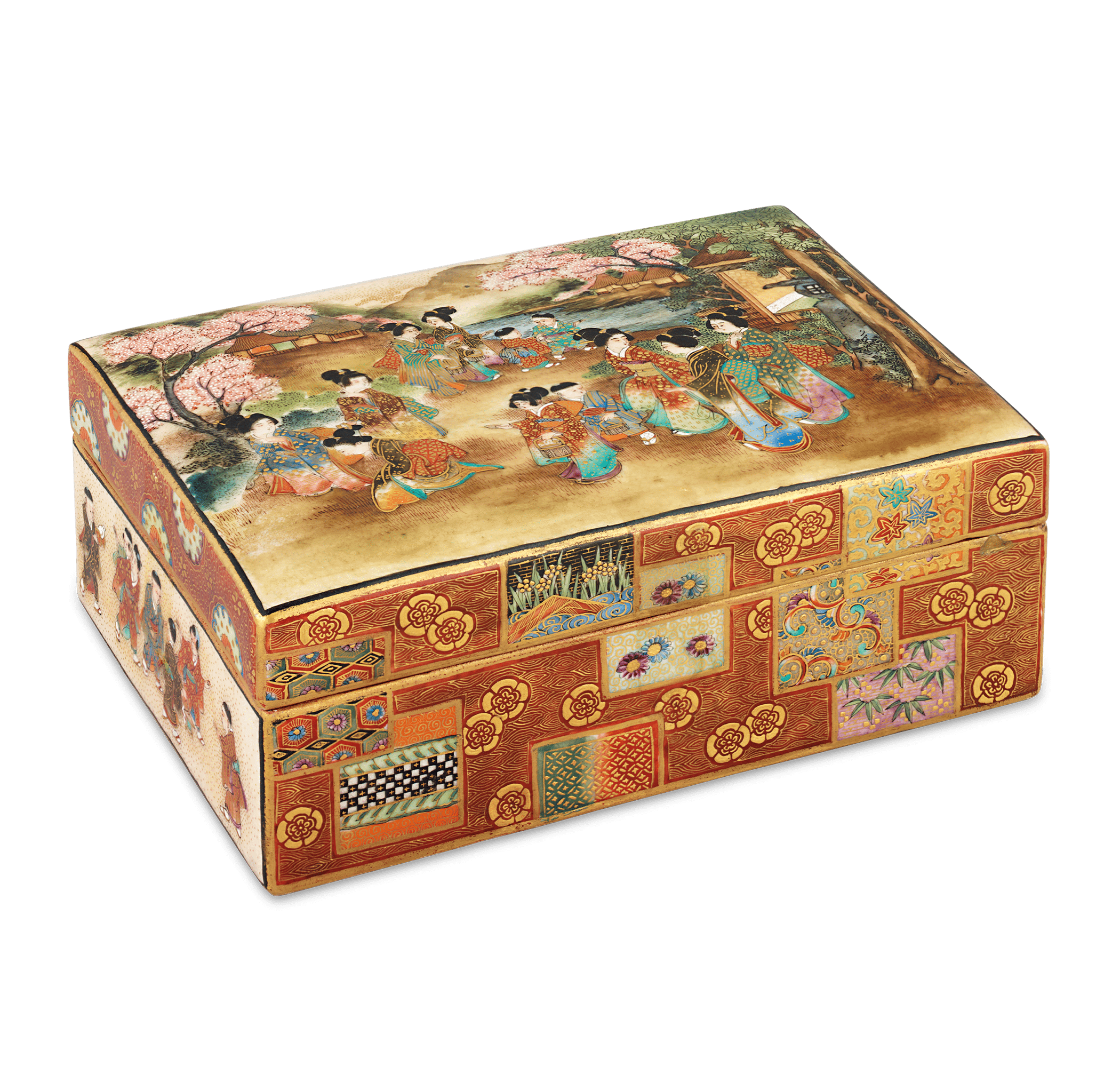 Ryozan Satsuma Trinket Box