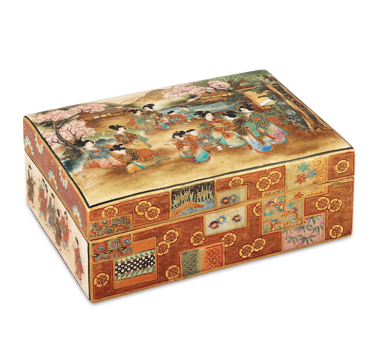 Ryozan Satsuma Trinket Box